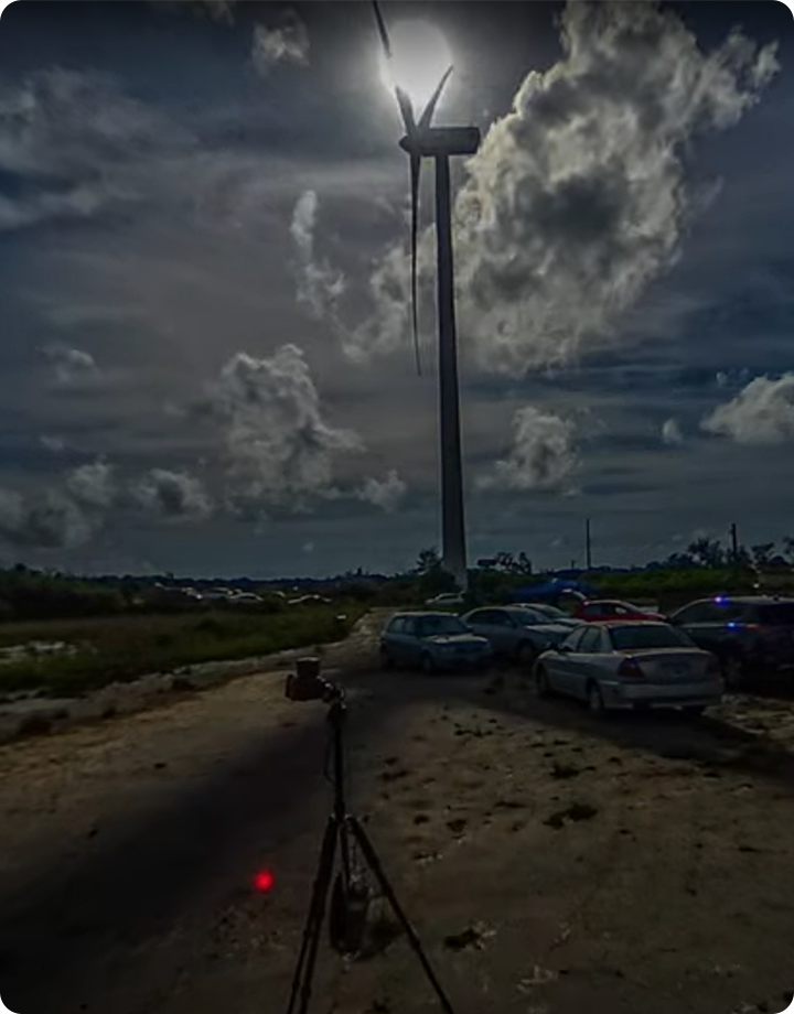 雲林日環食過程天色變化360縮時影片