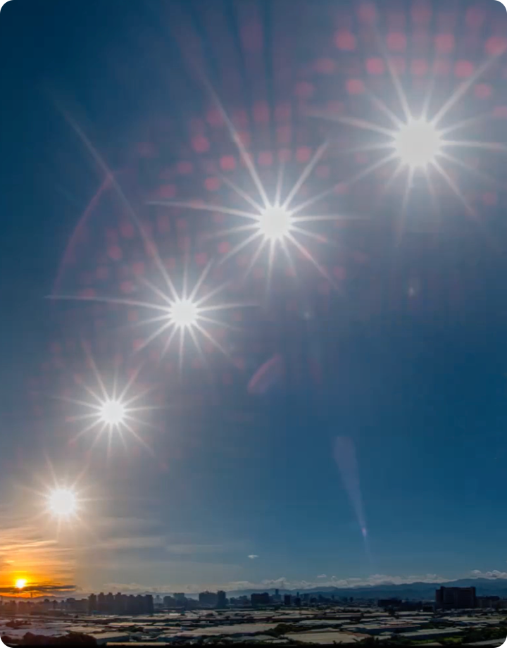 太陽的升落縮時紀錄影片