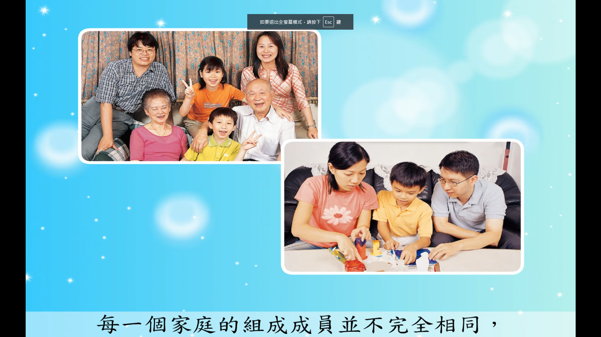 珍惜與愛護自己的家庭